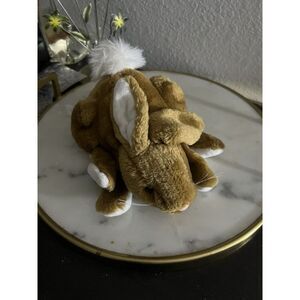 Vintage Brown Bunny Hand Puppet Glove Beaded Eyes Early 2000’s